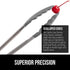 GORILLA GRIP Stainless Steel Heat Resistant Kitchen Tongs - 9 + 12 Inch Set of 2 BBQ Tong with Non Scratch Silicone Tip