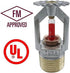 (2 Pack) 1/2 155F (68C) K=5.6 K80 FM Approved & UL/CUL Listed TUNA Fire Sprinkler Head Pendent Spray NPT Standard