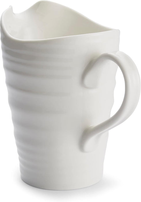 Portmeirion Sophie Conran White Medium Pitcher with Handle | 28 Oz Creamer Pitcher for Coffee and Milk