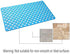 Nonslip Bathtub Mat - Extra Soft TPE Bath Mat for Kids, 30L x 17W Inch (Lake Blue)
