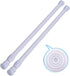 2 Pack Small Tension Rods 15.7 in to 28, Extendable Curtain Rods for Kitchen Utensils, Closet, and Cabinet