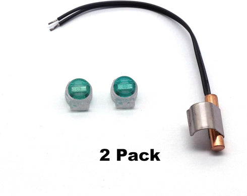 Replacement W10316760 Refrigerator Thermistor Sensor with Clip, Compatible with Whirlpool KitchenAid (Pack of 2)