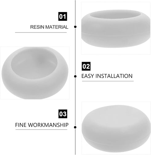 Kichvoe 2pcs Teapot Lid Silicone Sleeve tea kettle top knob cover teapot lid protection teapot lid replacement lid grabber teapot lid parts Anti-scald white handle cover by Kichvoe