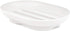 Anwenk Oval Shape Soap Dish, Bathroom Soap Holder with Drain Holes, Flexible Silicone White, 1 Pack