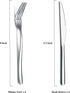 Steak Knives Set 12 Piece, Premium Stainless Steel 6 Dinner Forks and 6 Dinner Knives Set, Steak Knives Steak Forks for 6 Person, Mirror Polish, Dishwasher Safe (Shiny Silver) by HOMQUEN