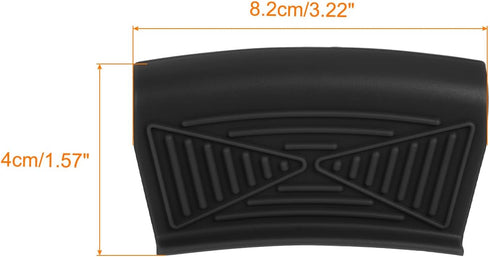 uxcell 2pcs Silicone Assist Hot Pan Handle Holder Hot Skillet Handle Covers Pot Holder Sleeve Heat Resistant Pan Grip Cover for Metal Frying Pan Cookware Black