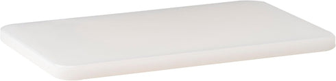 Winco Heavy-Duty Plastic Cutting Board; 6" x 10" x 1/2"; White