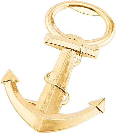 Bodosac 30 Pcs Gold Anchor Bottle Openers, Baby Shower Wedding Party Favors with Bag, Vintage Style, Less Oxidized
