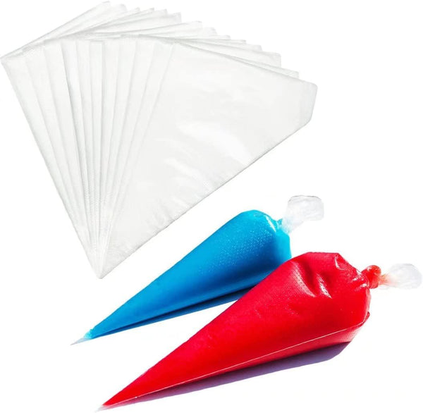 Tipless Piping Bags Disposable - 100Pcs 12 Inch Pastry Bags for Royal Icing, Frosting, and Cake Decorating