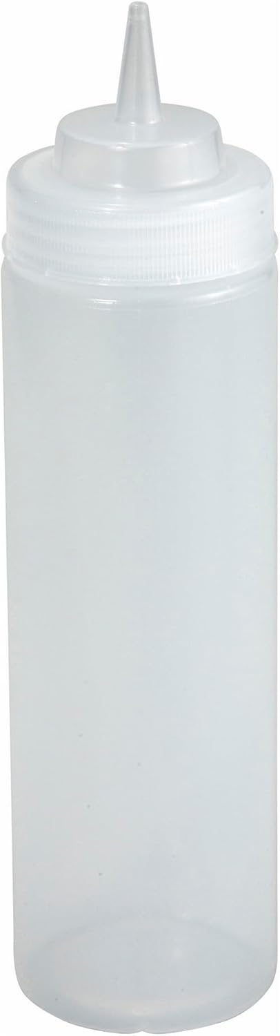 Winco Chocolatier's Wide Mouth Squeeze Bottles, 12-Ounce, 6-Pack for Chocolate