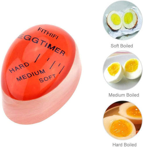 Colour Changing Egg Perfect Egg Timer, Boiled Egg Timer - RED