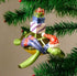 Cape Shore Sea Turtle Christmas Ornament, 6-Inches, Ceramic, Multicolor, Santa Hat & Scarf