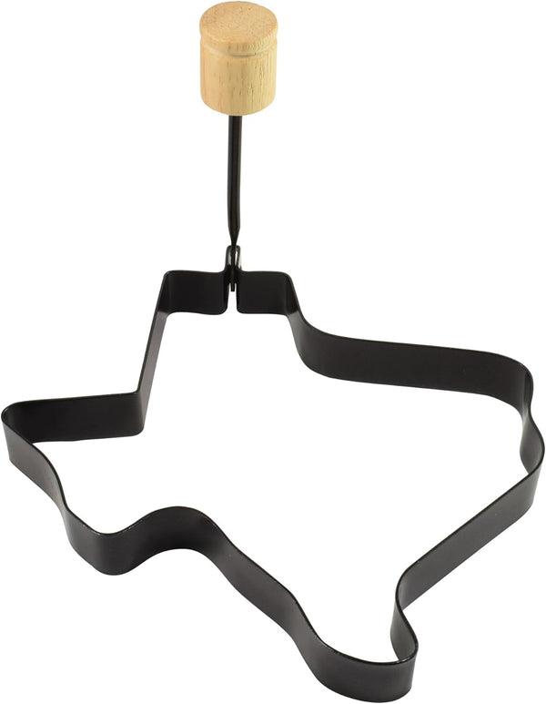 R&M International Non-Stick Texas Shaped Egg Fry and Pancake Ring with Handle