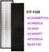 BBT BAMBOOST Filter B Replacement Fit for Germguardian Air Purifier FLT4825 Filter-b Models AC4825 AC4300 AC4800 AC4900,AP2200CA,BXAP148(2pcs HEPA True Filters and 4 Pieces Carbon Filters)
