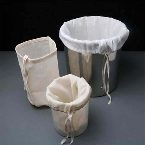 Melostu 200 20*30CM Food Grade Soy Milk Filter Bags, Micron Fine Mesh Bag Milk Filter Bag All Purpose Food Strainer