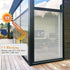 LEMON CLOUD Self-Adhesive Privacy Window Film, No-Glue Static Cling Stripe Pattern, 17.5 x 78.7 Inch