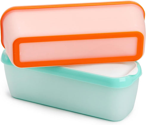 3 Pack 1.5 Frozen Peohud Ice Cream Containers, Quarts Ice Cream Tubs with Lids, Freezer Storage Container for Sorbet