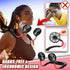 iHip Portable Hanging Neck Fan (Black), Rechargeable Wearable Mini USB Fan for Outdoor Sports