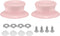 uxcell 2pcs Replacement Knob for Pot Pan Lids, Plastic Cover Holding Handles for Skillets, Kitchen Cookware, Pink