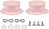 uxcell 2pcs Replacement Knob for Pot Pan Lids, Plastic Cover Holding Handles for Skillets, Kitchen Cookware, Pink