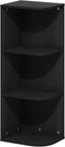 Furinno Pasir 3-Tier Corner Open Shelf Bookcase in French Oak