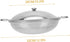 Zerodeko Stainless Steel Griddle Set, Asian Noodles Saute Pan with Lid, Non Stick Skillet for Camping