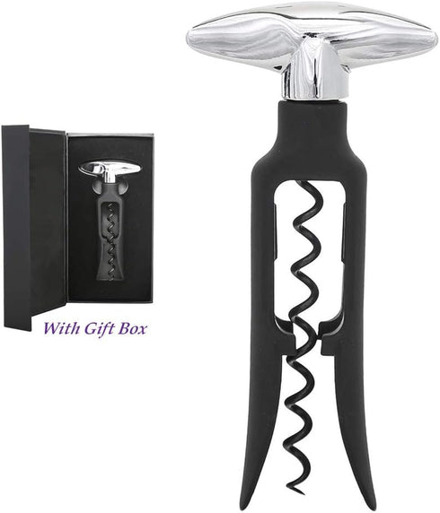 Self Pulling Easy Corkscrew Wine Opener, 6" with Gift Box