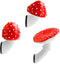 3 PCS Mushroom Refrigerator Magnets, Cute Fairy Tale Red Mushroom Stickers for Home Office Creative Decor