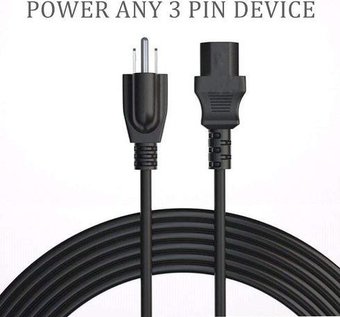 6Ft Power Cord Cable for Instant Pot, Electric Pressure Cooker, Rice Cooker, Soy Milk Maker, Microwaves, and More