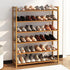 YABEY 6 (26.77 9.84 35.43)"(L Tiers Natural Bamboo Shoe Rack x x x W x H)