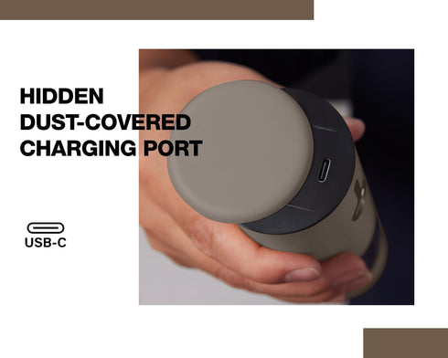 Set, 6 2packBrown Stainless Steel Rechargeable Electric Salt and Pepper Grinder USB Charging with Dust Cover