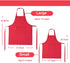 ALIPOBO Set, 2 (2-5 Kids Apron and Chef Hat Children's Adjustable Bib Apron with Pockets. Cute Boys Girls Kitchen Apron