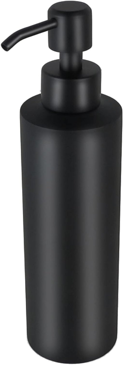 Matte Black Countertop Soap Dispenser, 11.8 oz Lotion Dispenser with Pump for Kitchen and Bathroom