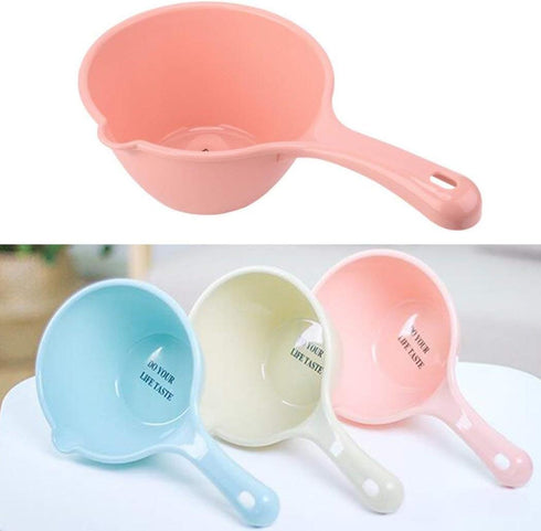 3PCS Plastic Bathing Ladle Spoons Kitchen Accessories Bathroom Water Scoop Cup Baby Shampoo Bath Spoon