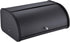 HILFA Stainless Steel Bread Box with Roll Up Lid, 17.5X11.5X7.5 inch Matte Black Kitchen Storage