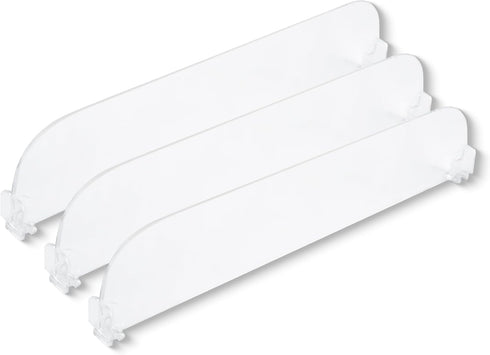 Pack of 3 Shelf Pushers Dividers - Organizer for Smoke Shop, Convenience Store - Drink, Box & Cigarette Display for