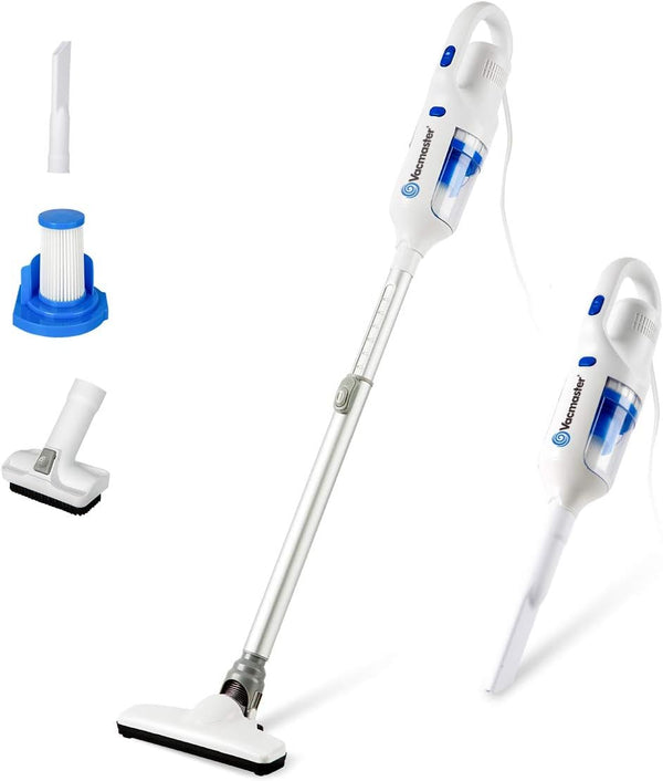 Vacmaster Corded Stick Vacuum Cleaner, 2 in 1 Ultra-Lightweight 14Kpa Power Suction with Washable HEPA Filter