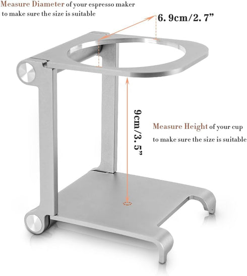CAFEMASY Pour Over Coffee Dripper Stand, Foldable Aluminum Coffee Dripper Station for Portable Espresso