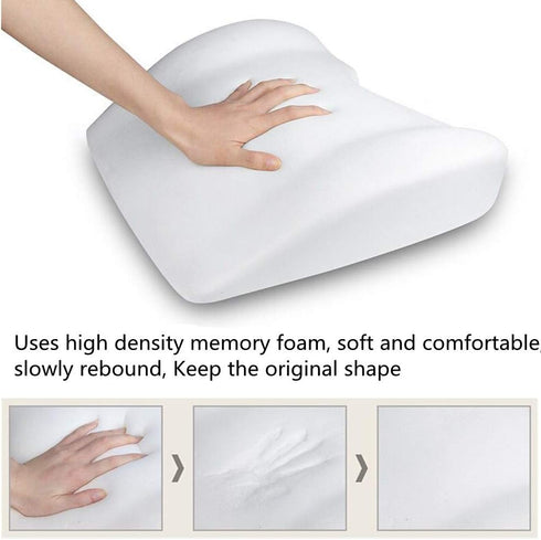 Lumbar Support and Car Neck Pillow for Office Chair and Car Seat Softness Memory Foam Erognomic Seat Cushion