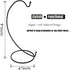 Constefire Stand,6 Ornament Display PCS Air Plants Holder, Planter Terrariums Hanger, Black Iron Wire Hanging Hook