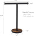 Countertop Hand Towel Stand, Free Standing Towel Rack with Weighted Wood Base for Bathroom and Kitchen