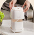 Plastic Trash Can: Creative Mini Desktop Trash Can with Lid & 50 Trash Bags for Home Office Cleaning