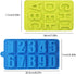 4 Pcs Silicone Numbers Alphabets Molds - FineGood Candy Biscuit Chocolate DIY Baking Trays