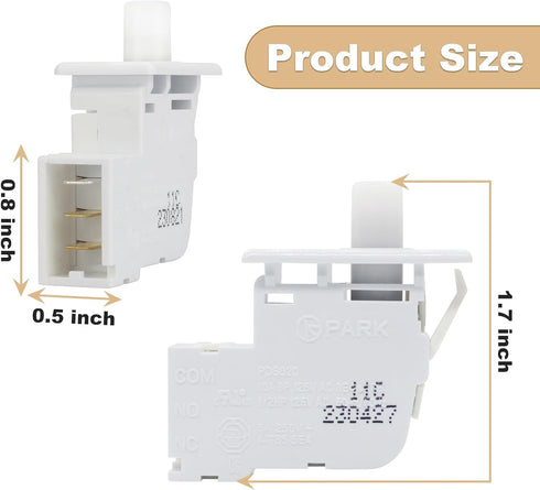 Upgraded DC64-00828B Dryer Door Switch Replacement for Samsung K-enmore, Compatible with DC64-00828A PS4210964