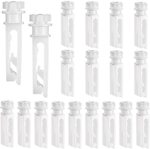 Vertical Blind Replacement Parts Repair Tabs White Stems for Vertical Blinds Curtain Accessories (12 Pieces)