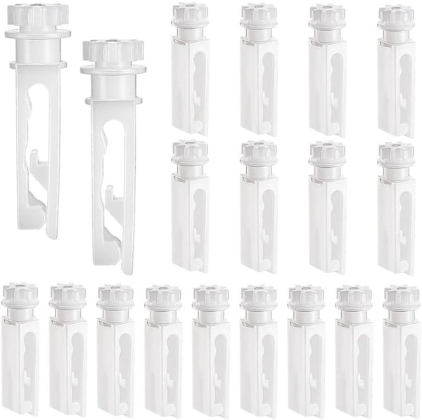 Vertical Blind Replacement Parts Repair Tabs White Stems for Vertical Blinds Curtain Accessories (12 Pieces)