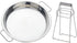 Buyer Star 9 Inch Stainless Steel Steaming Tray - Cold Noodle Plate, Baking Tray, Round Dinner Plate, Silver