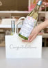 Milestone Wine Labels and Gift Bag, 6 Bottle Congratulations Wedding Wine Crate with Wedding Milestone Stickers