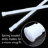 Cupboard Bars Tension Rods, 6 Pack 11.8-20 Inches Adjustable Spring Tension Curtain Rods, White