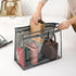 CINPIUK 4 Pack Clear Handbag Dust Bags, Zipper Hanging Storage Organizer for Closet, Grey Purse Storage Bag